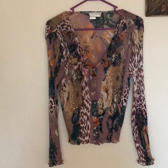 Beautiful Alberto Makali ladies top. Front buttons